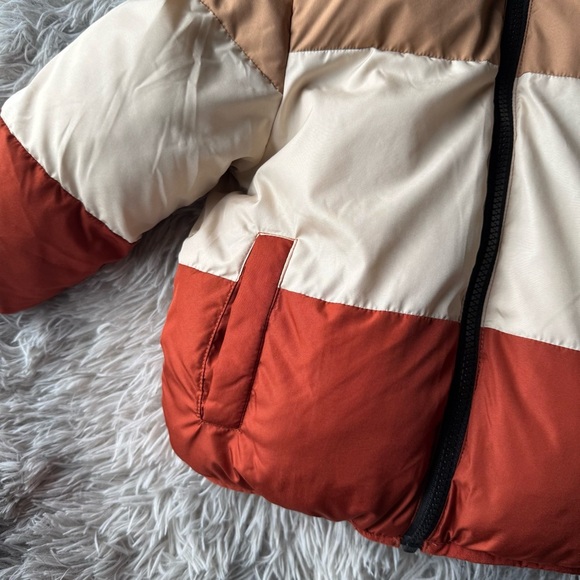 Swiss Tech Kids Colorblock Jacket - Tan, Cream, and Orange - Picture 7 of 7